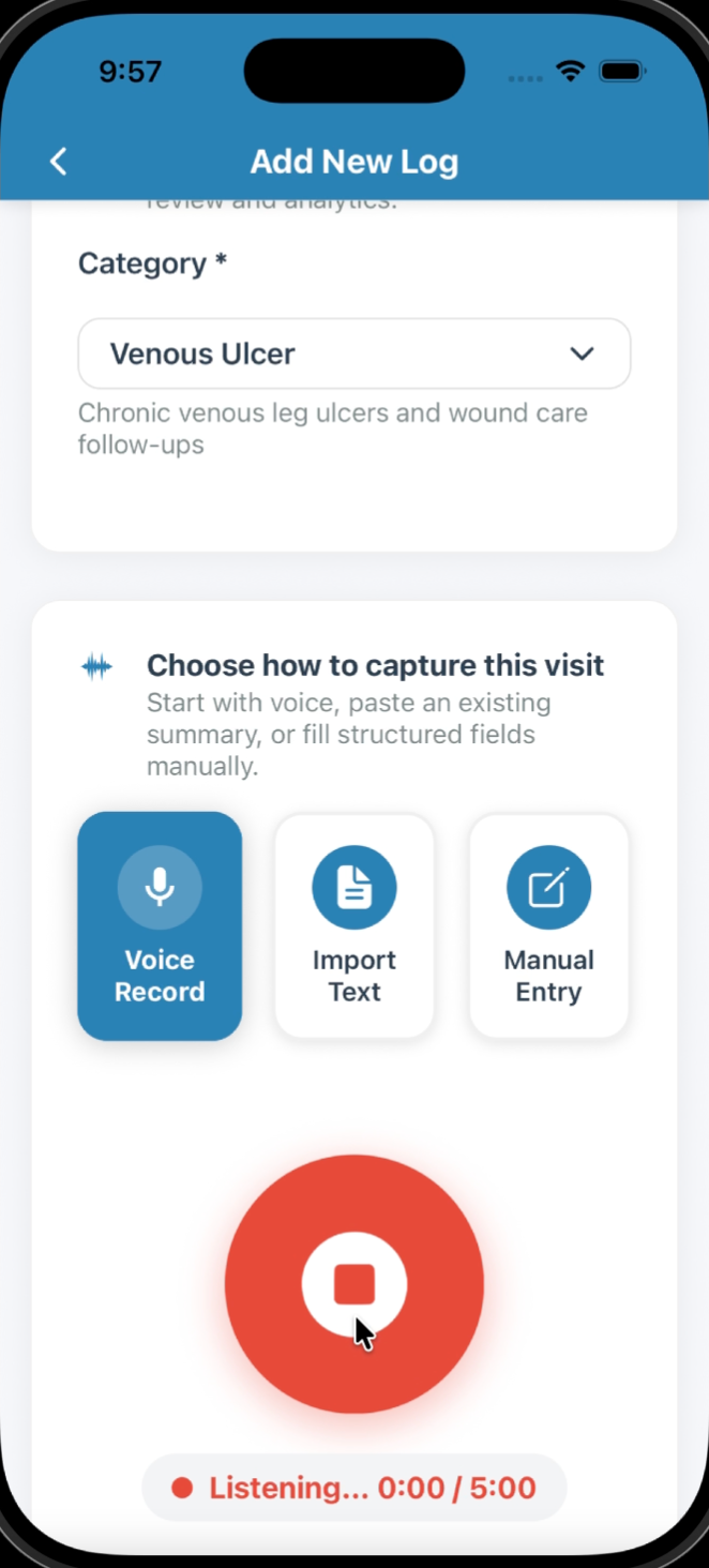 Record Audio Or Type Rough Notes During Patient Visits